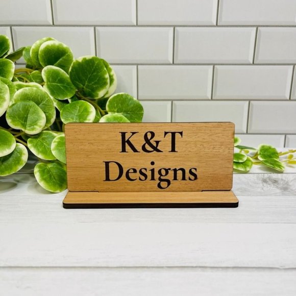 Business Name Display Sign - Name Plaque - Office Decor - Picture 1 of 5